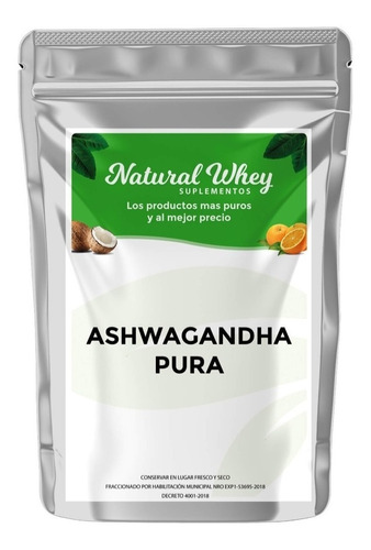 Suplemento en polvo Natural Whey Suplementos  Ashwagandha Pura ashwagandha pura en sachet de 100g