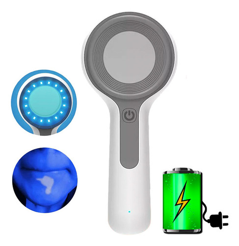 Dermatoscopio Diagnostico Piel Lupa Luz Led Recargable Usb