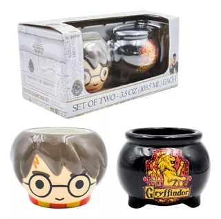 Mini Taza De Ceramica Harry Potter Chibi Y Caldero