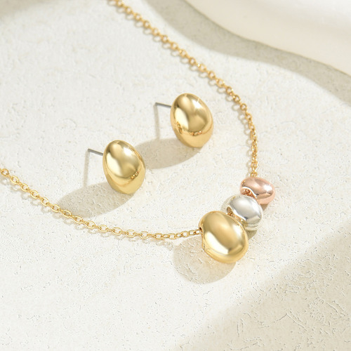 Conjunto De Collar Y Pendientes Versátiles For Mujer