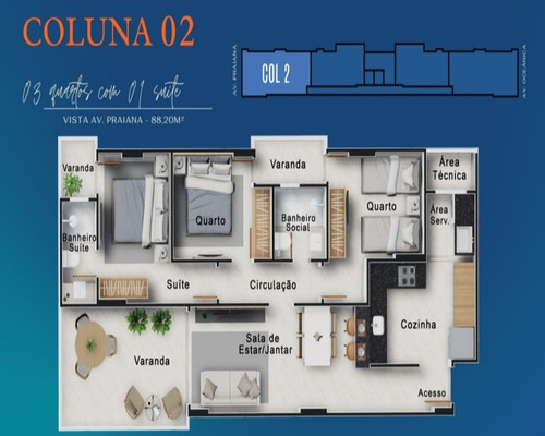 Imagem 18 de 24 de Lançamento Residencial Villa Oceânica À Venda Na Praia Do Morro, Guarapari-es - Realize Negócios Imobiliários. - Ap01260 - 70637215