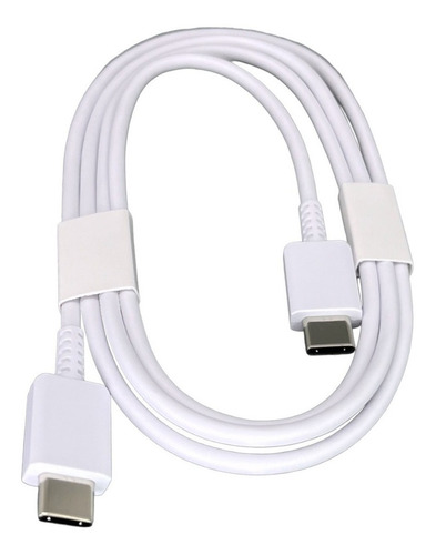 Cabo Usb-c Duplo Samsung Galaxy M51 M53 M62 A70 A80 Branco Fosco