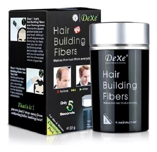 Fibra Capilar Dexe Hair Building Fiber Maquiagem Cabelo