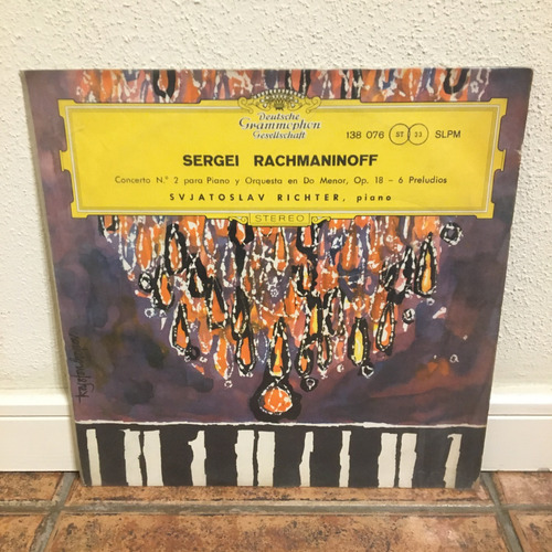 Antiguo Vinilo Lp Sergei Rachmaninoff: S. Richter, Piano