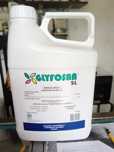 Imagen 6 de 10 de Griyfosan Sl Herbicida De 4 Litros Garrafa