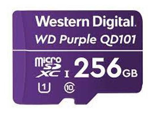 Cartão Micro Sd 256gb Wd Purple Western Digital Intelbras