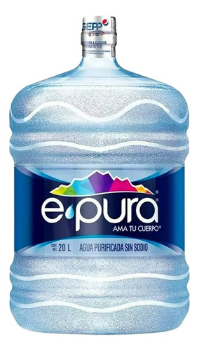 Garrafón De Agua Epura 20 Litros Liquido + Envase