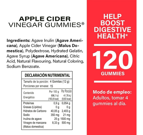 Baja De Peso Gomitas Vinagre De Manzana Naturelab