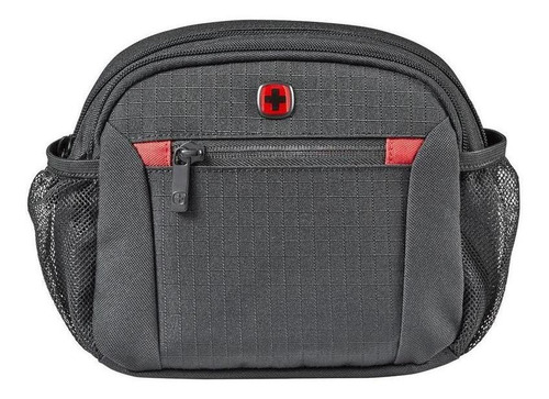 Imagen 2 de 4 de Cangurera Wenger Gris Oscuro Con Cinta Ajustable / 604604