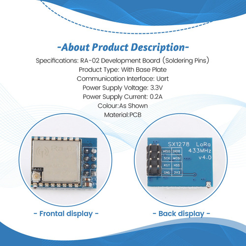 Módulo De Placa De Desarrollo Sx1278 Lora Spread Spectrum Wi