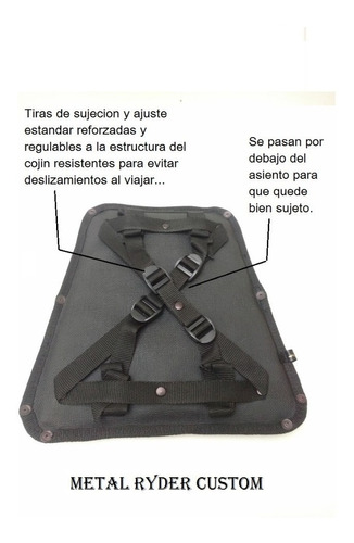 Cojin Gel Silicona Asiento De Moto! 20x20x4cm Aprox