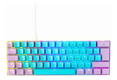 Ocelot Gaming Teclado Mecánico 60% Candy Blue 60-oc.