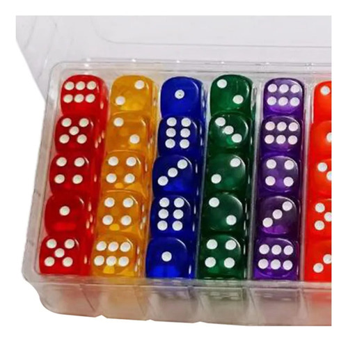 Wu-chuang 100 Piezas De Dados De Juegos De 6 Caras