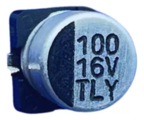 10x Capacitor Eletrolitico 100uf/16v Smd 105º 6,3x5,4mm