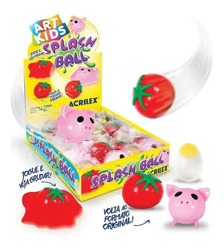 Splash Ball Ovo Bola Grudenta Art Kids - Acrilex | MercadoLivre