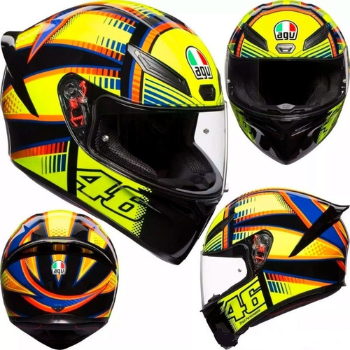 Imagen 5 de 6 de Agv K-1 Top Soleluna Vr46 Rider One