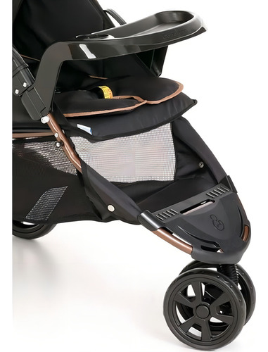 Carrinho Cross Trail Preto Cobre Com Cocoon E Base Galzerano