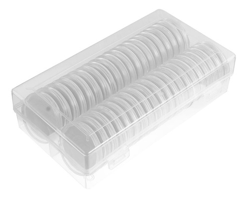 Caja De 40 Cápsulas De Monedas De 50 Mm