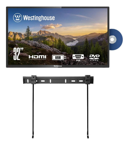 Television Westinghouse Wd32hx5201 32'' 720p Hd Dvd Combo Tv (Reacondicionado)