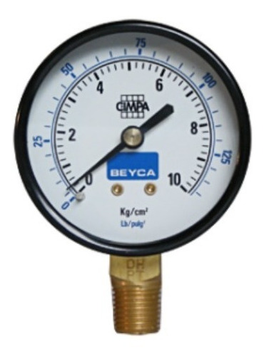 Manómetro Beyca Mm2-34 Rango 0 - 1 K/cm2 (62 Mm)