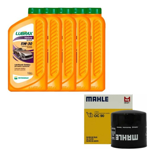 Kit Revisao 4l De Oleo 5w30 100% Sintetico + Filtro Cobalt