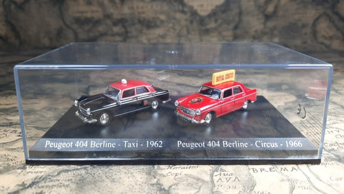 Circus Universal Hobbies 1:87 Set Peugeot 404 Taxi París Circus Universal Hobbies 1:87 Set Peugeot 404 Taxi París