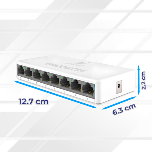 Internet Switch Ethernet 8 Puertos Red 10/100m