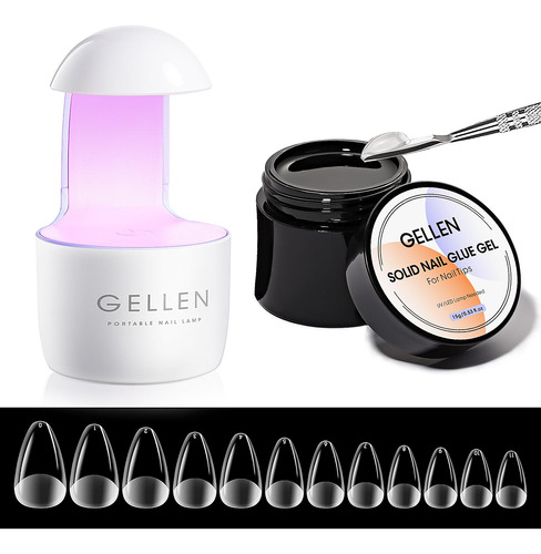 Gellen Kit De Extension De Unas De Gel X Con 240 Puntas De U