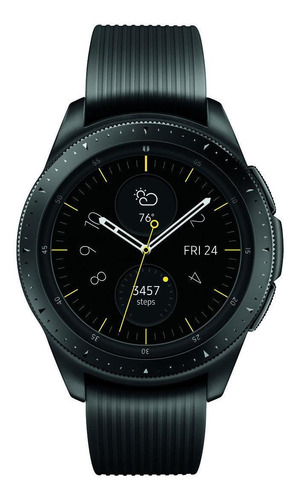 Samsung Galaxy Watch (bluetooth) 1.2  Caja 42mm De  Acero Inoxidable Midnight Black, Malla  Black De  Silicona Y Bisel  Midnight Black Sm-r810