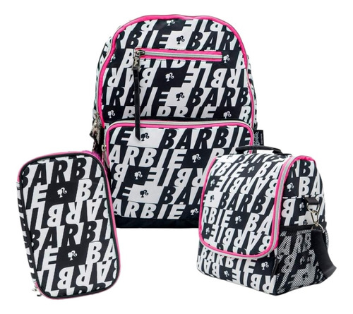 Pack Mochila Barbie Teens Oficio Lonchera Y Cartuchera