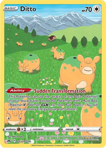 Ditto Galery Pokémon Tcg Carta Original Español 