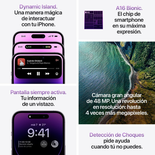 Imagen 8 de 11 de Apple iPhone 14 Pro (1 TB) - Negro espacial