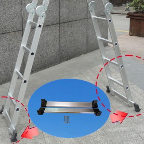 Escalera Telescópica Barra De Equilibrio Extensión Premium