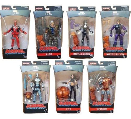 Marvel Legends Deadpool Wave 1 Set 7 Figuras Sasquatch Baf