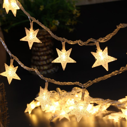 Cadena De Luces Con Forma De Estrella De Cinco Puntas, 5 M,