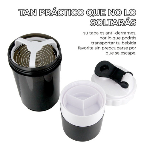 Kit De Dos Piezas Termo Deportivo Con Tapa Sellable Y Shaker