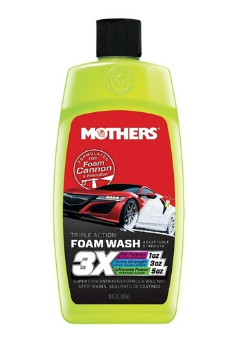 Mothers Polish Shampoo  Triple Action Para Foam Wash Espuma