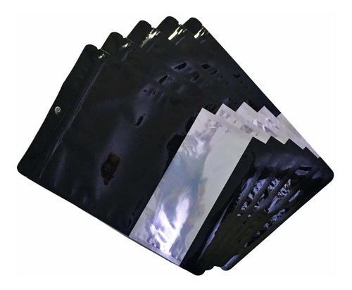 Mylar Bags 100 Pcs, Smell Proof Zip-lock Food Packaging Bags