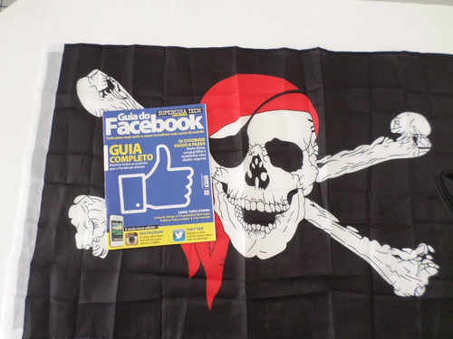 Bandeira Pirata Jolly Roger 90x60cm Poliester
