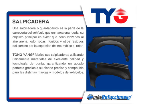 2 Salpicaderas Delanteras Tong Yang Camaro Del 2016 Al 2020