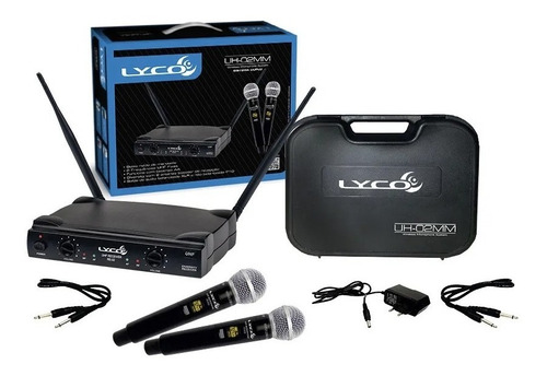 Microfones Lyco UH-02MM dinâmico cardioide preto