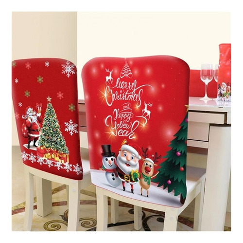 ª 6 Fundas For Sillas De Cena De Navidad Con Diseño De Papá