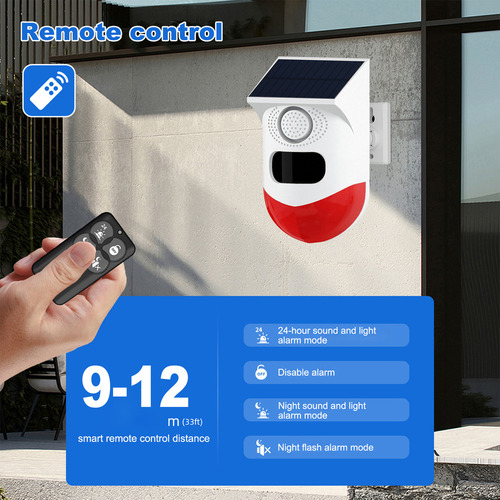 H Alarma Solar Con Sensor De Movimiento, Alarma Solar