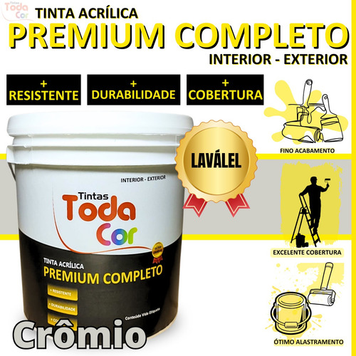 Tinta Acrílica Premium Completo Fino Acabamento Cores 3,2l