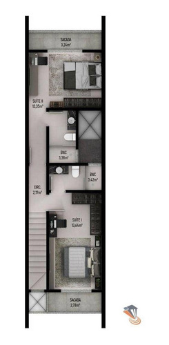 Imagem 11 de 13 de Sobrado Com 3 Dormitórios À Venda, 105 M² Por R$ 437.900,00 - Areias - São José/sc - So0105
