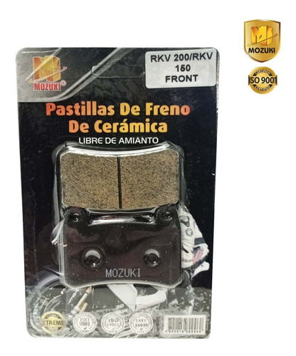 Pastillas De Freno Moto Keeway Rkv 200/150 (delant) Mozuki