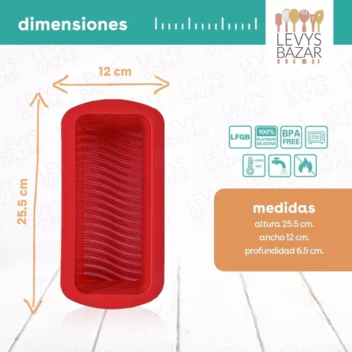 Budinera Molde De Silicona Para Pan Torta De Goma Apto Horno