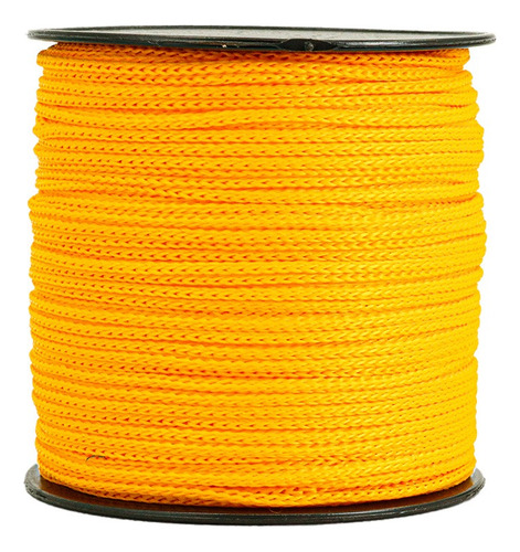 Cordón Cola De Rata Gruesa De Polipropileno 3mm A172 X100m Amarillo