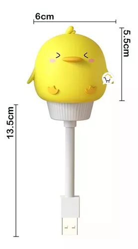 Luz De Noche LED USB Kawaii Lámpara Dormir Infantil Dibujos