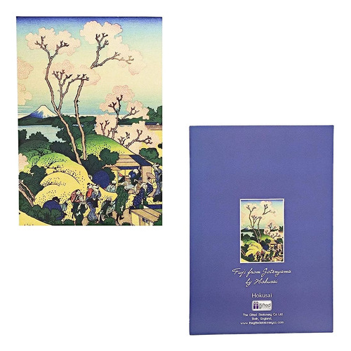 Tarjetas De Felicitación Hokusai Con Sobres, Papelería Japon
